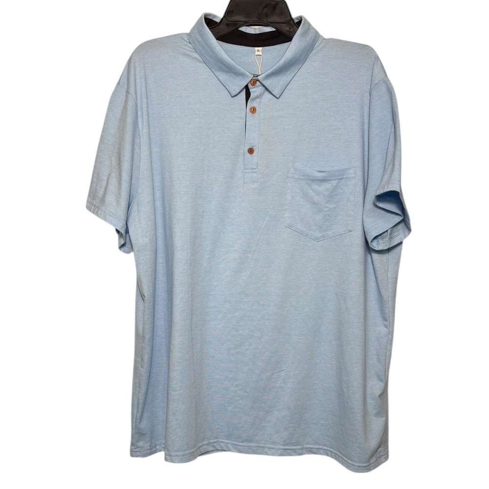 Sailwind Men's Light Blue Polo Shirt Size‎ XL Coastal Preppy Nautical